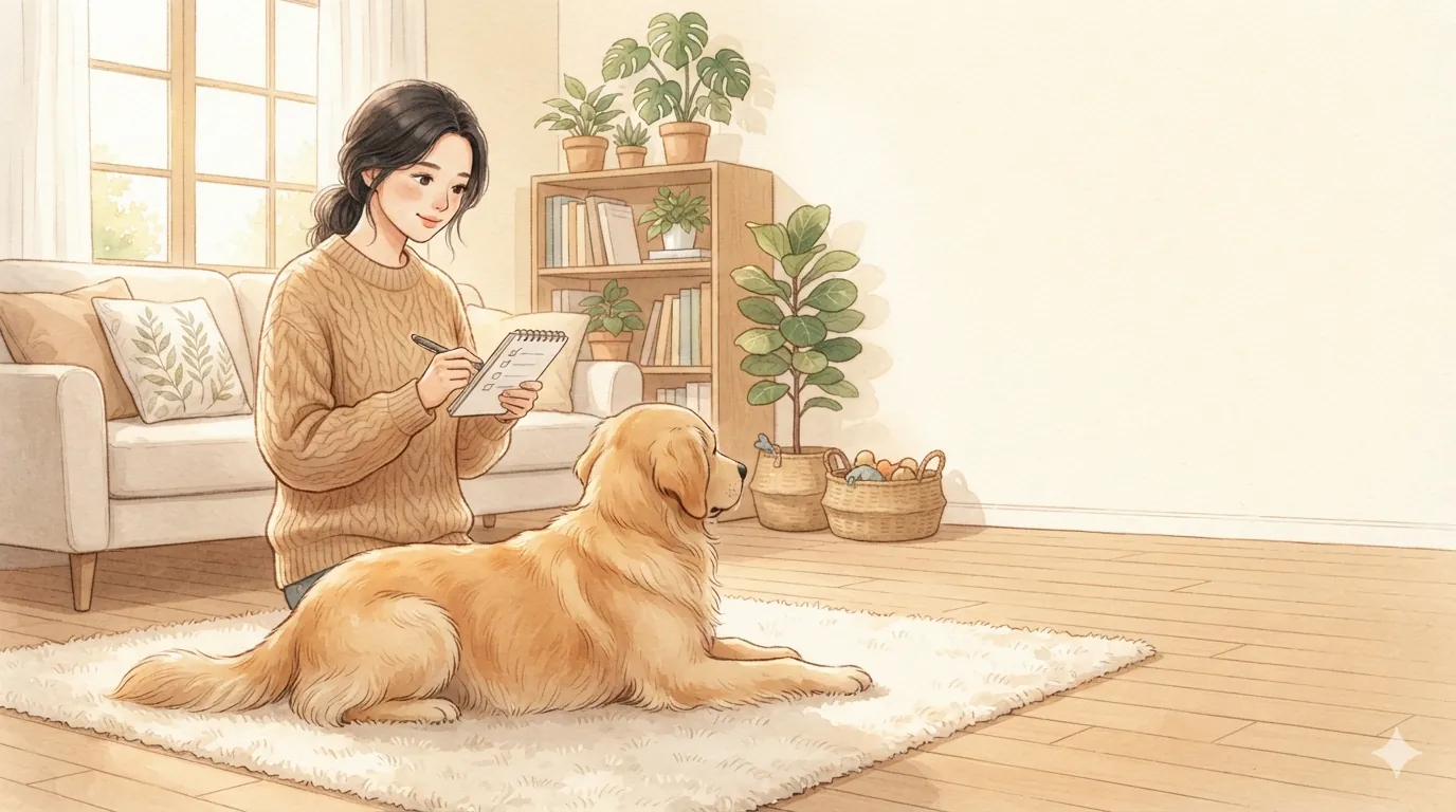 강아지 피부 좁쌀처럼 오돌토돌하다면? 병원에 가기 전 확인해 볼 것들 — 설명용 일러스트